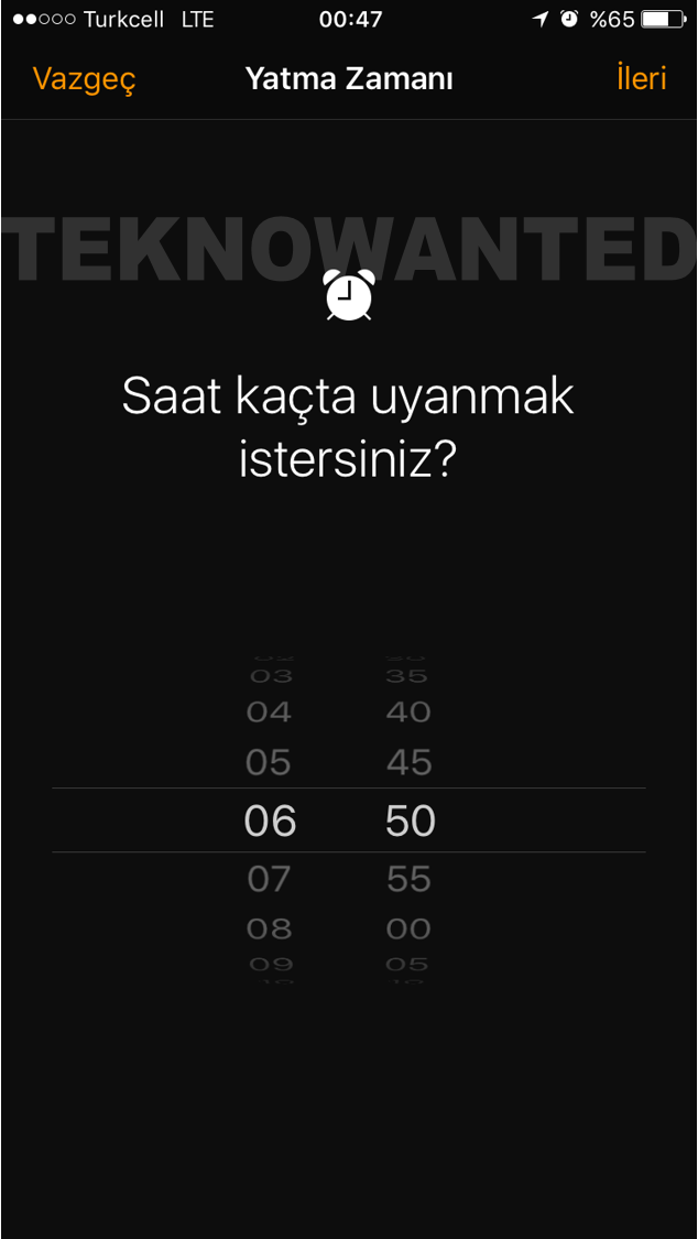 iOS 10 Yatma zamanı Bedtime (2)
